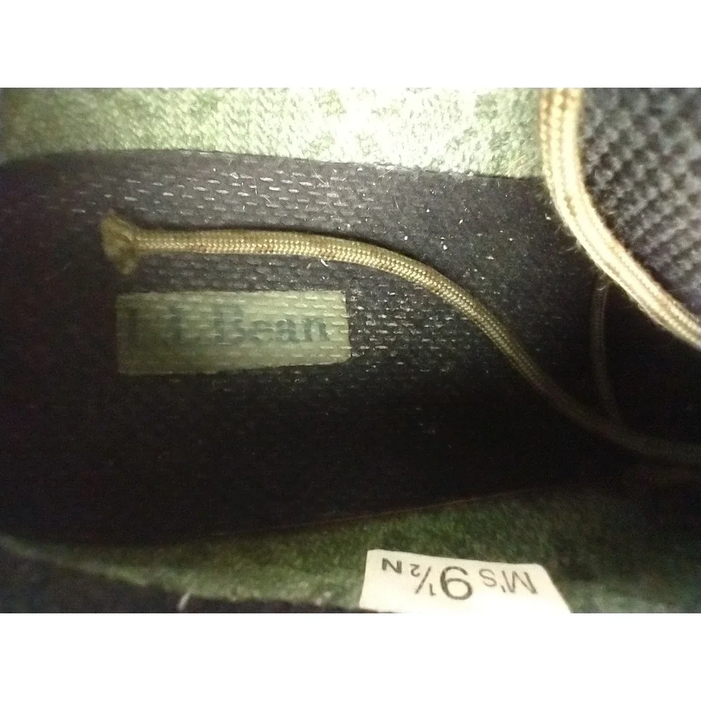 L.L. Bean Gore-Tex Hiking Shoes Mens 9.5 Brown Leather Waterproof Vibram Low Top